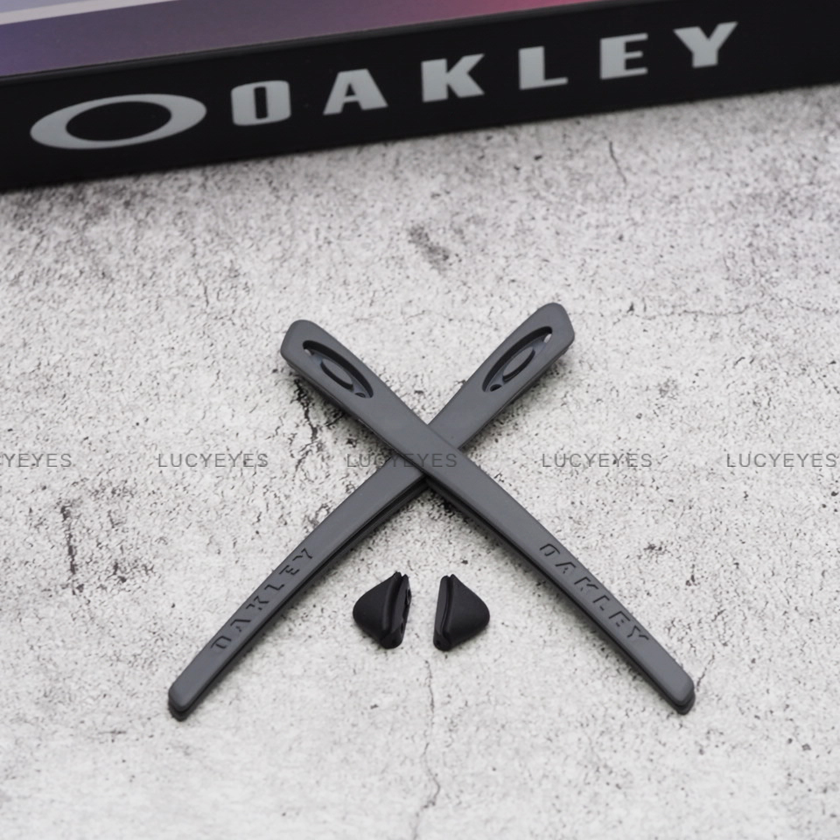 ชุดยางขาแว่น + แป้นจมูก OAKLEY OO9263, TURBINE สีเทา