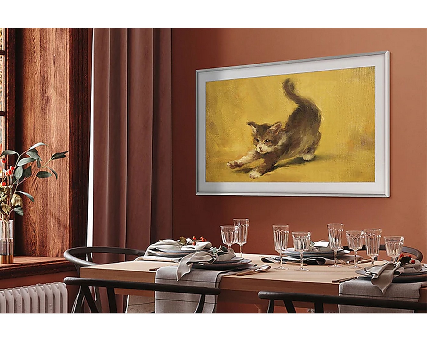 [ผ่อน0%10ด] Samsung The Frame QLED Smart TV 4K รุ่น QA55LS03BAKXXT สมาร์ททีวี 55" - บางเฉียบ ไร้เงาสะท้อน (ชลบุรีส่งฟรี)