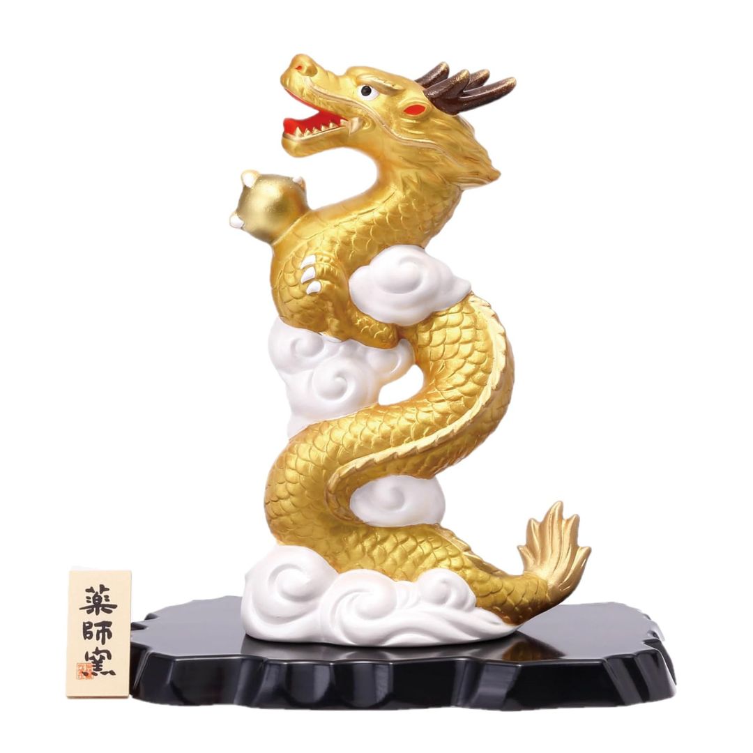 [PRE-ORDER] มังกรทอง ถือลูกแก้วสีทอง มังกรบินขึ้นฟ้า ของมงคลญี่ปุ่น ฮวงจุ้ยโต๊ะทำงาน เสริมโชคลาภ ปีมังกร นำเข้าจากญี่ปุ่น