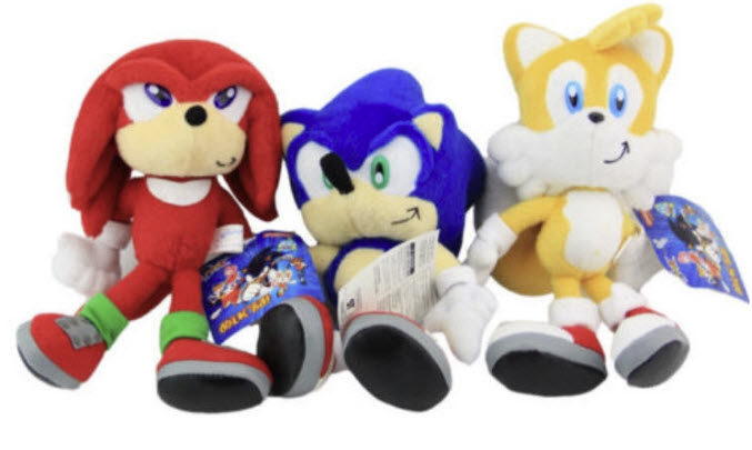 ชุด 3 ตัว Sonic, Knuckle, Tail ขนาด 8-9 นิ้ว