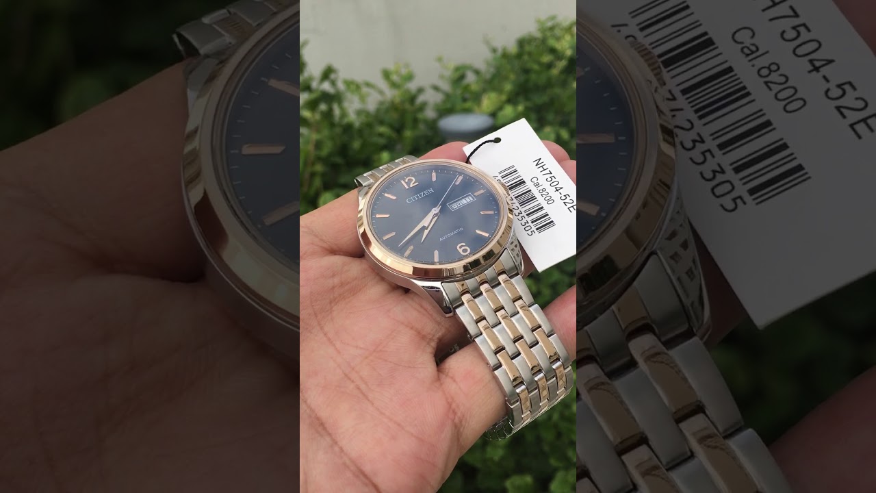 Citizen NH7504-52E นาฬิกาผู้ชาย Automatic Two-Tone Made in Japan Men's Watch