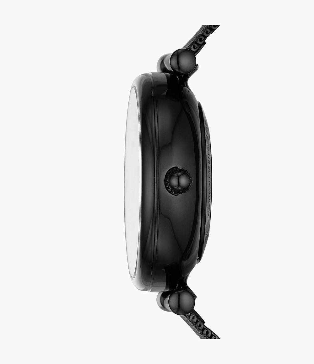 Fossil ME3177 นาฬิกาผู้หญิง Carlie Automatic Black Women's Watch