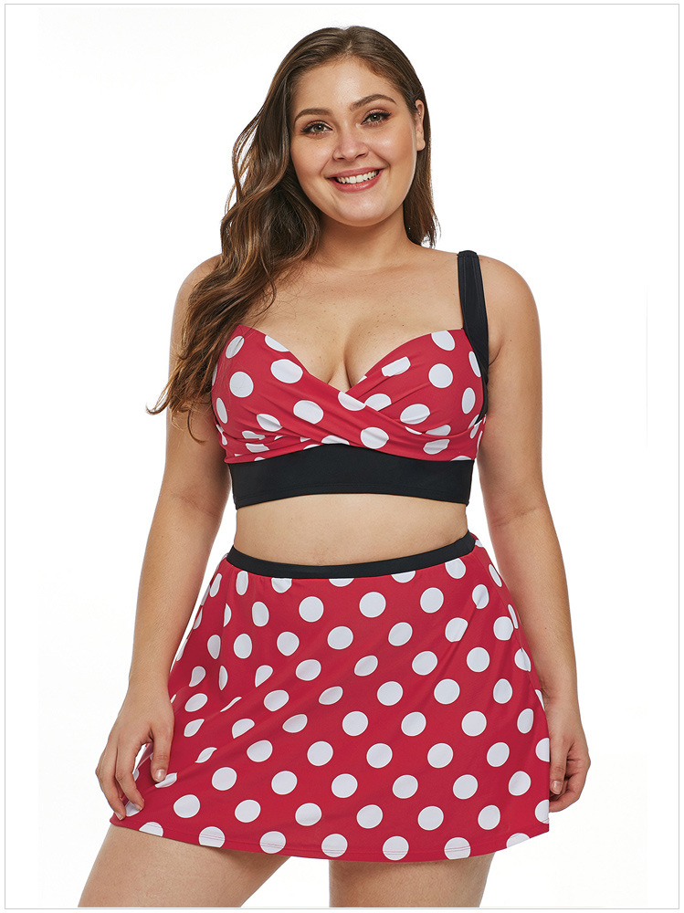 ชุดว่ายน้ำทูพีชคนอ้วน พร้อมส่ง 3xl :ชุดว่ายน้ำไซส์ใหญ่สีแดงแต่งลายจุดสีขาว กระโปรงติดบิกินี่ด้านในสีสันสดใสแบบสวย sexyมากๆจ้า:รอบอก46-58นิ้ว เอว40-50นิ้ว สะโพก44-58นิ้ว