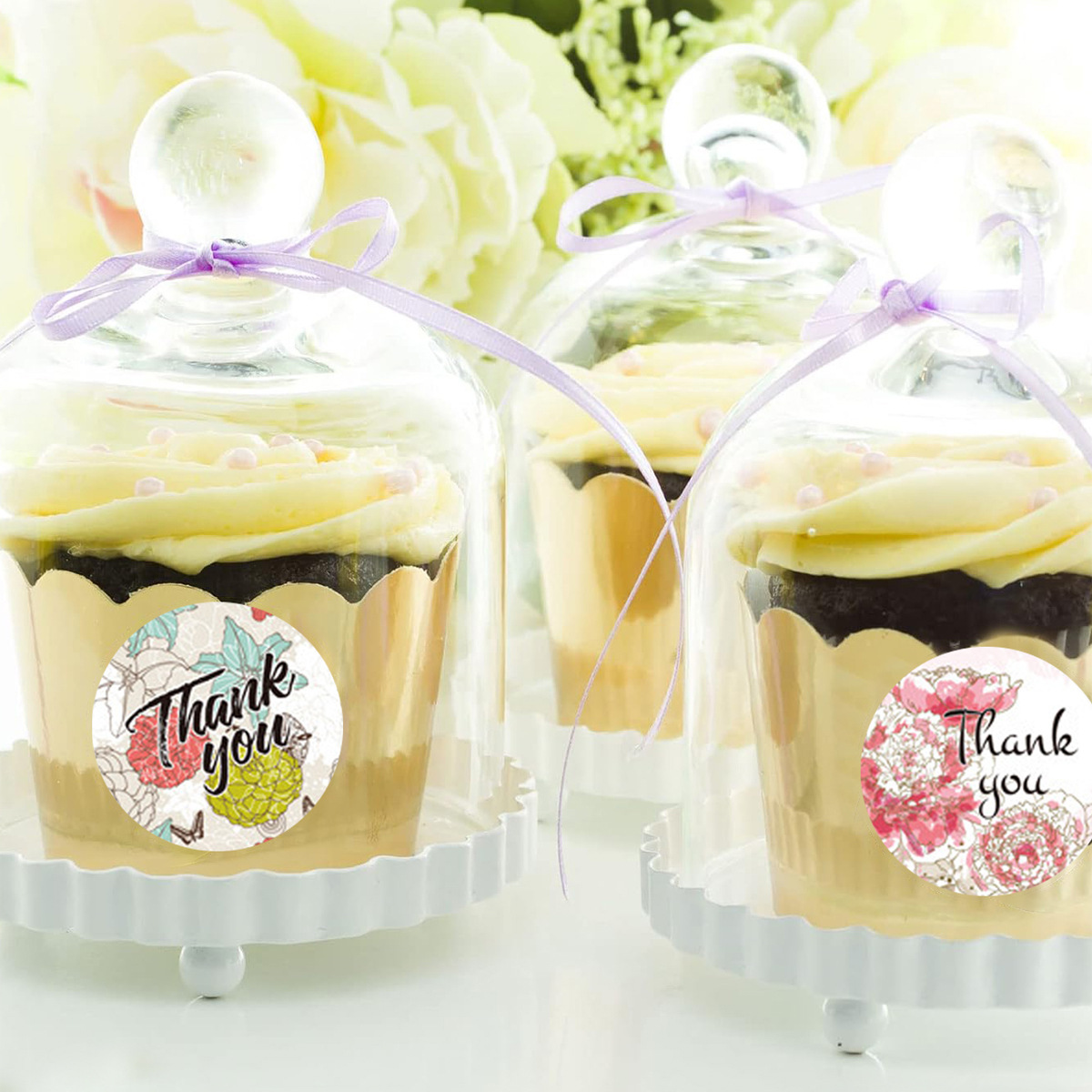 (ลดราคา!! ล้างสต๊อก)สติ๊กเกอร์ปิดถุงขนม คุ๊กกี้ กล่องขนม ซองจดหมาย ขนาดดวงละ 2.3-3.6 ซม. แพ็คละ 450-500 ดวง (สุ่มลาย)