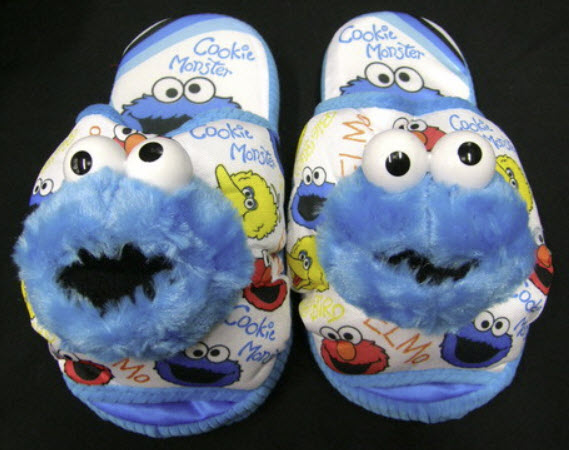 รองเท้า คุ๊กกี้ มอนสเตอร์ (Cookie Monster) ขนาดยาว 10 นิ้ว