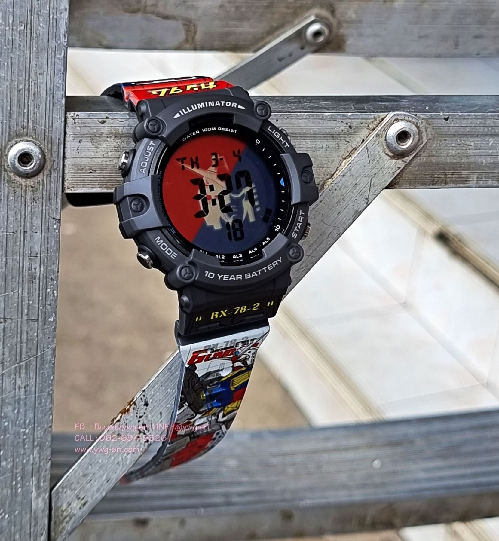 CASIO CUSTOM RX-78-2 Gundam (AE-1500WH) แบบ3