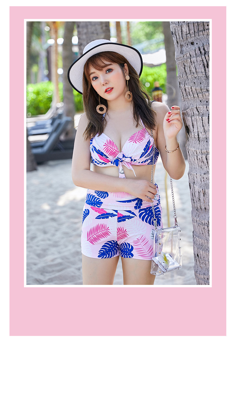 ชุดว่ายน้ำไซส์ใหญ่ 5xl พร้อมส่ง:ชุดว่ายน้ำคนอ้วนสีชมพูแต่งลายใบไม้ สายบราผูกคอ set 3 ชิ้นมี บรา กางเกงขาสั้นและชุดคลุมสีสันสดใส แบบสวยน่ารักมากๆจ้า: ขนาด - รอบอก 40 - 48 นิ้ว - เอว 36 - 42 นิ้ว - สะโพก 40 - 50 นิ้ว - เสื้อคลุมกว้าง 50 นิ้ว