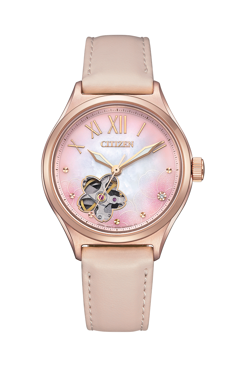 Citizen PC1017-70Y นาฬิกาผู้หญิง Luna Automatic Limited Edition Women's Watch + สายหนัง