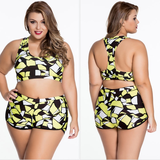 ชุดว่ายน้ำทูพีชไซส์ใหญ่ พร้อมส่ง :ชุดว่ายน้ำคนอ้วนสีดำแต่งลายกราฟฟิกสีเหลืองขาว. แบบสวยsexy มากๆจ้า:รอบอก38-46นิ้ว เอว32-40นิ้ว สะโพก38-46นิ้ว