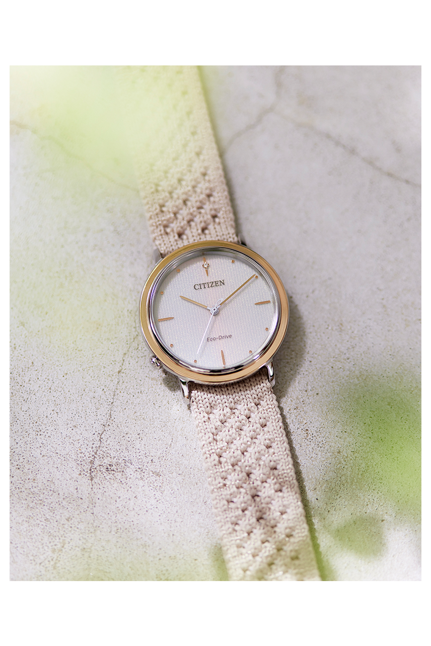 Citizen EM1006-40A นาฬิกาผู้หญิง Eco-Drive L Ambiluna Heralbony Women's Watch *2 สาย
