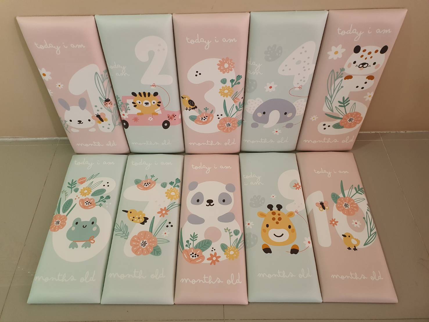 บุผนังกันกระแทก ลายการ์ตูนน่ารักๆ ขนาด 20x50 ซม.หนา 3.3 ซม. ชุดที่ 2/2