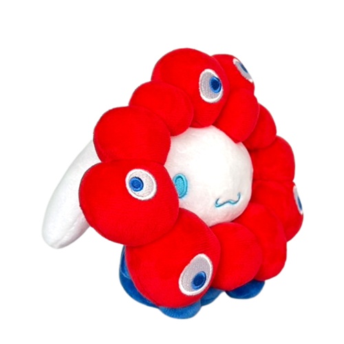 [PRE-ORDER] ตุ๊กตา ชินนามอนโรล Cinnamoroll x MYAKU-MYAKU Official Mascot งาน Osaka Expo 2025 นำเข้าจากญี่ปุ่น サンリオキャラクターズ ミャクミャクなりきりぬいぐるみM シナモロール