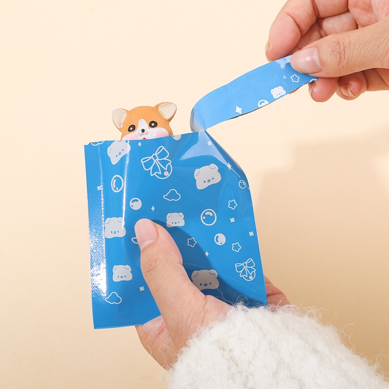 ถุงซีล 3 ด้าน ใส่ขนม คุกกี้ ลูกอม ขนาด 8x10 ซม.และขนาดใกล้เคียง จำนวน 95-100 ใบต่อแพ็ค