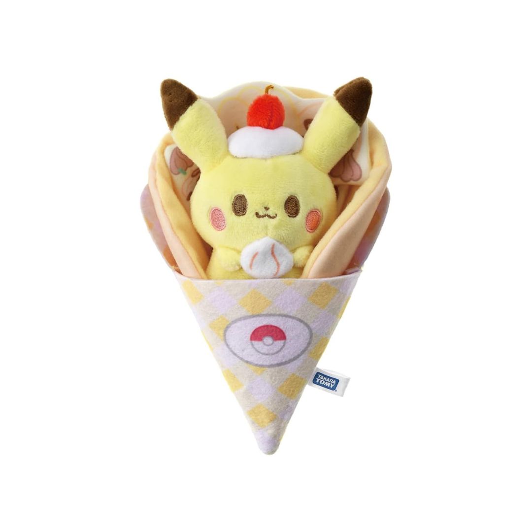 [PRE-ORDER] ตุ๊กตา เครป โปเกม่อน ปิกาจู Pokémon Pikachu Crepe TAKARA TOMY JAPAN POKEMON ポケモン ポケピース くるくるクレープぬいぐるみ ピカチュウ