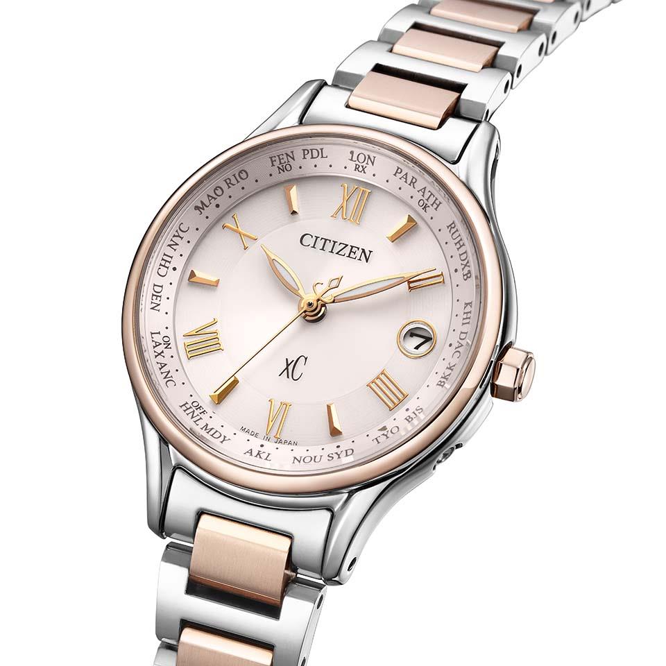 Citizen EC1165-51W นาฬิกาผู้หญิง xC Radio-Controlled Eco-Drive Titanium Women's Watch