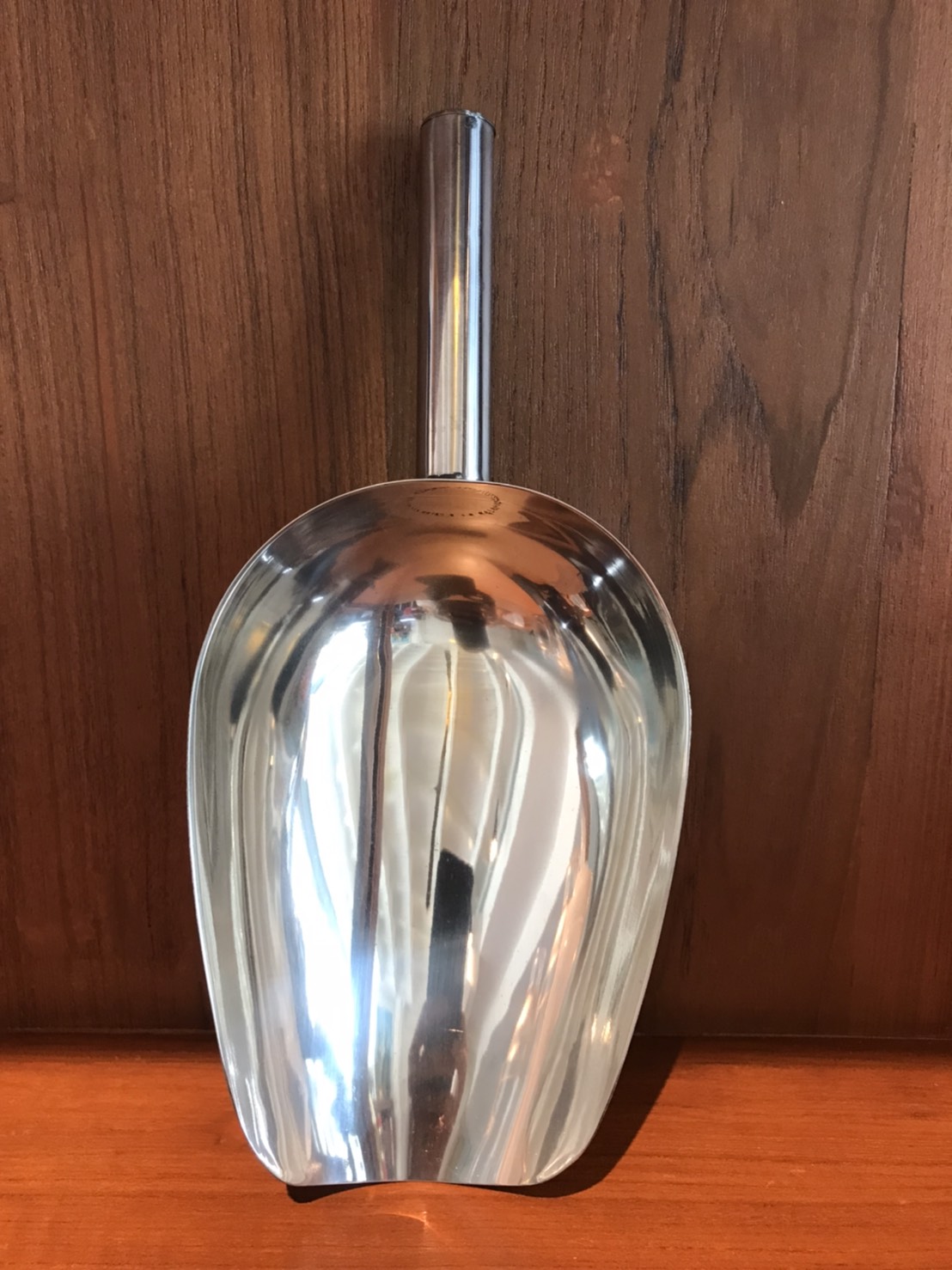 ช้อนตักน้ำแข็ง สเตนเลส ใหญ่ Stainless steel ice cube scoop