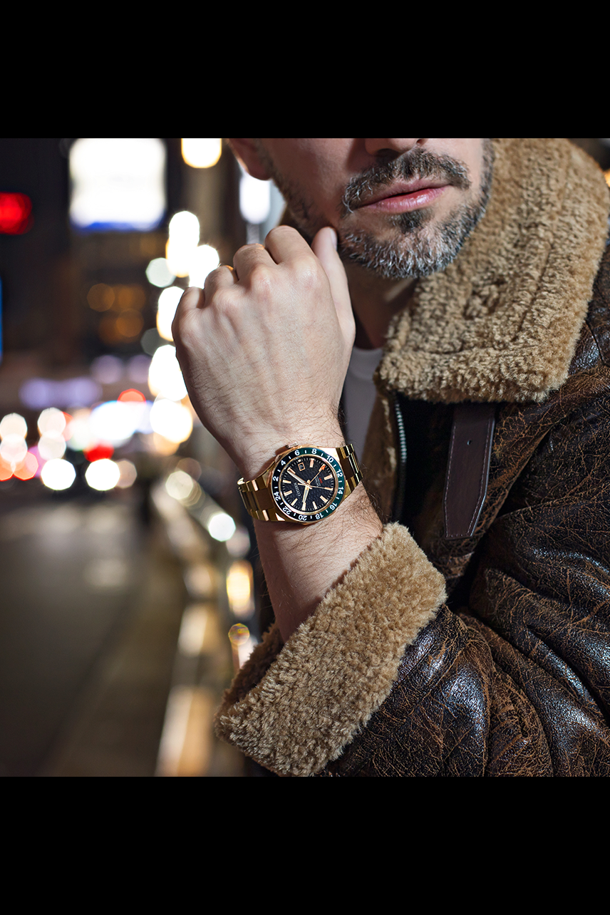 Citizen NB6033-51E นาฬิกาผู้ชาย Automatic Series8 GMT Made in Japan Men's Watch