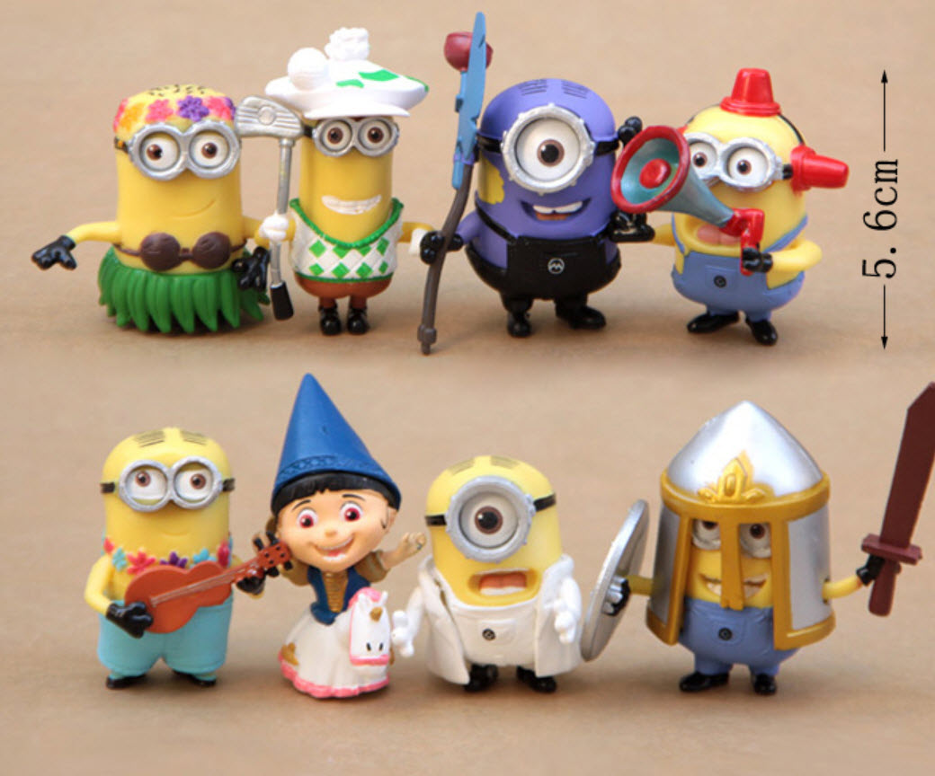 โมเดล Minion แต่งชุด 8 ตัว / ชุด