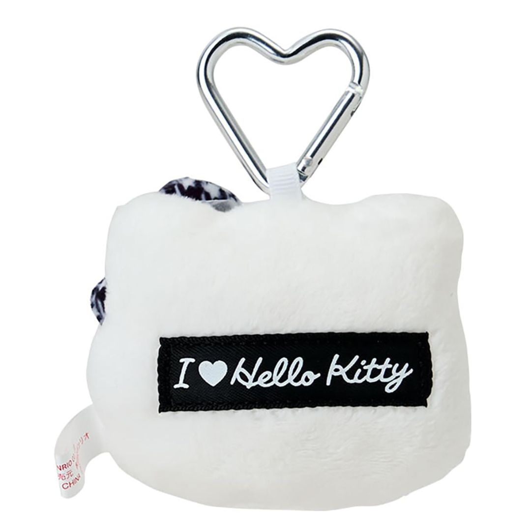 [PRE-ORDER] พวงกุญแจ คิตตี้ ข้อรูปหัวใจ I Love Hello Kitty Face Keychain サンリオ フェイス形マスコットホルダー ハローキティ ブラック 087246