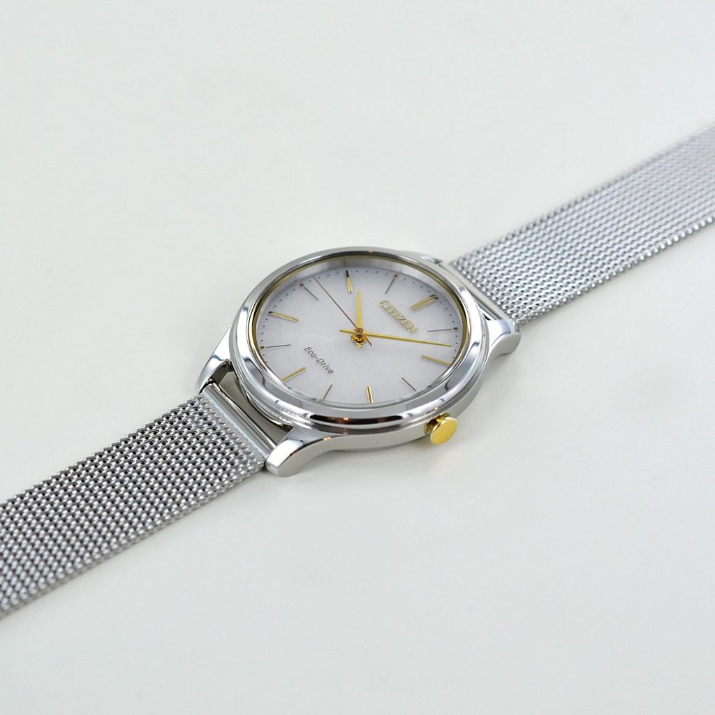 Citizen EM0504-81A นาฬิกาผู้หญิง Eco-Drive Elegant Mesh Women's Watch