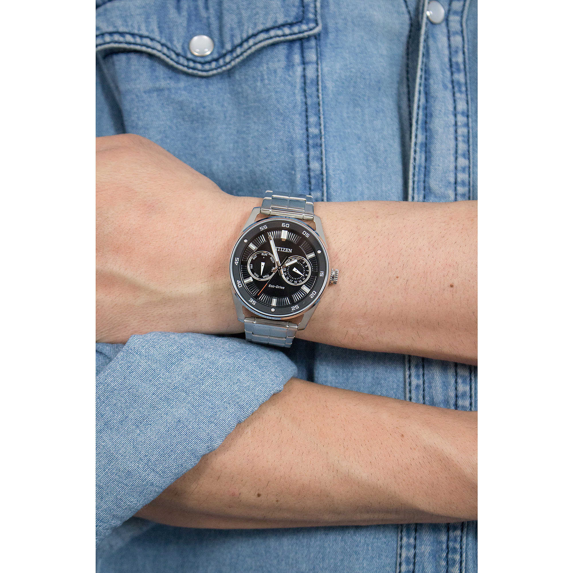 Citizen BU4027-88E นาฬิกาชาย Eco-Drive Calendar Men's Watch