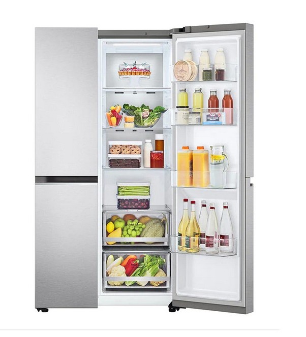 ตู้เย็น SIDE BY SIDE LG GC-B257SLVL 22.9 คิว สีเงิน