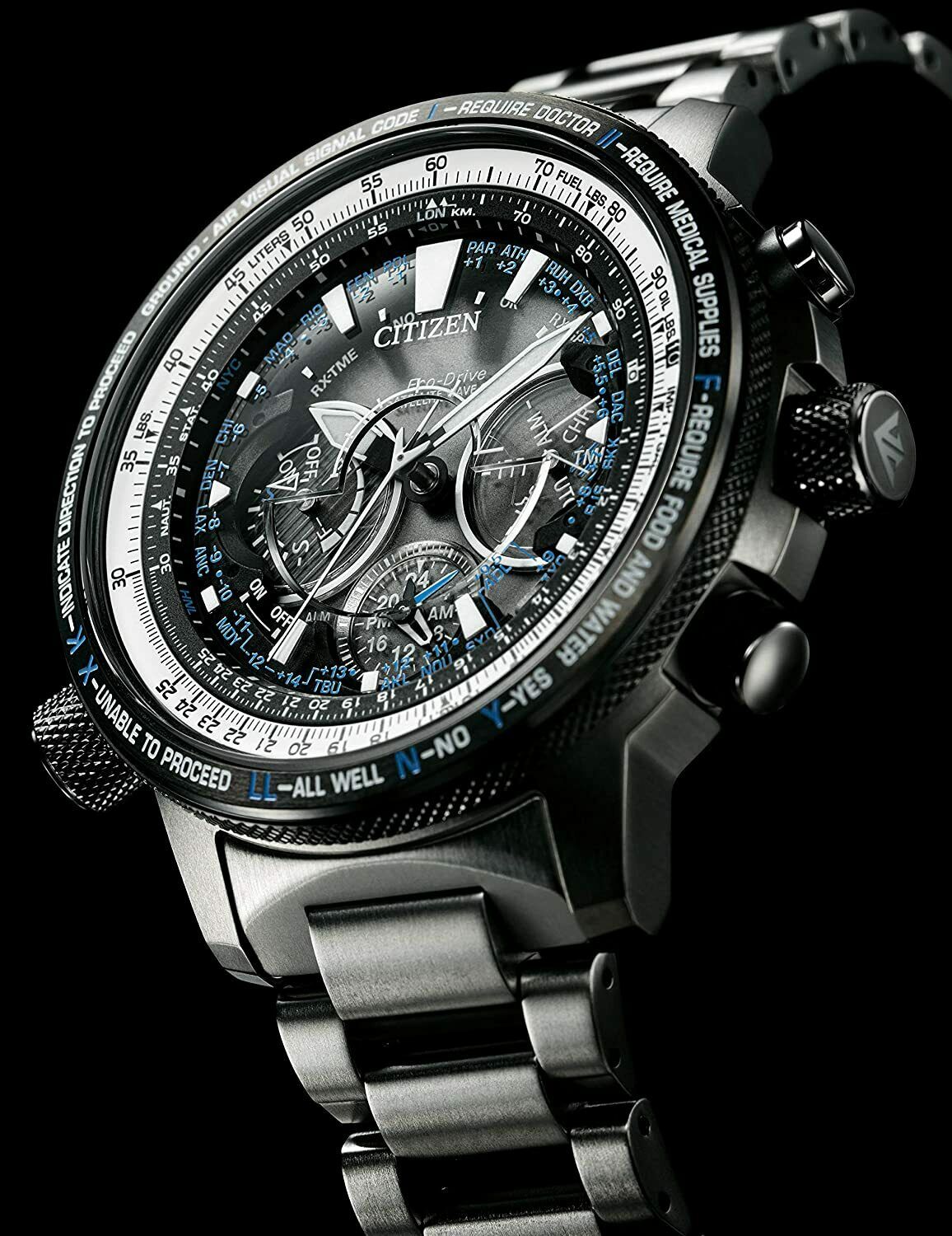 Citizen CC7015-63E นาฬิกาผู้ชาย Promaster Eco-Drive Satellite Wave GPS F990 Sky Blue Impulse Limited 500Pcs. Made in Japan Men's Watch