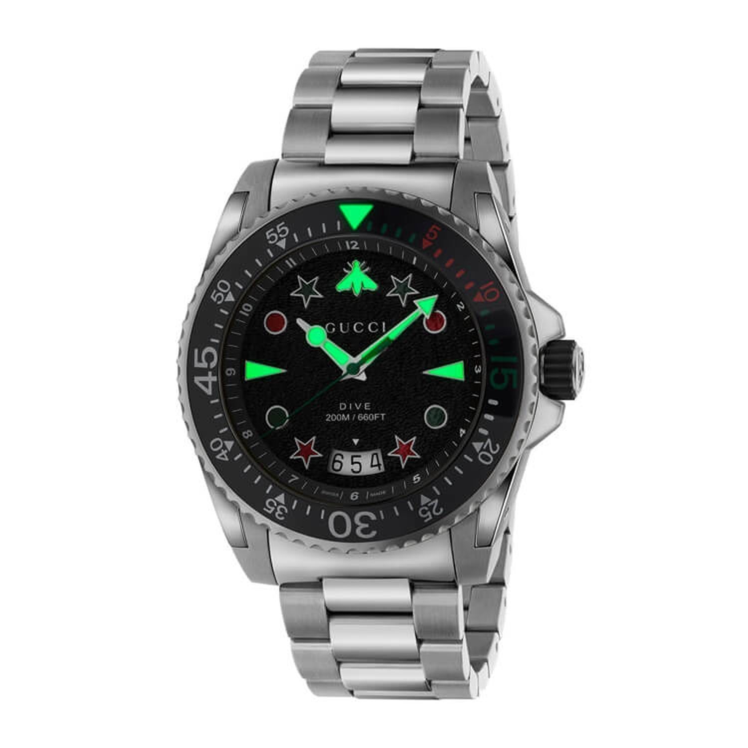 Gucci YA136221 นาฬิกา Dive Quartz Men's Watch