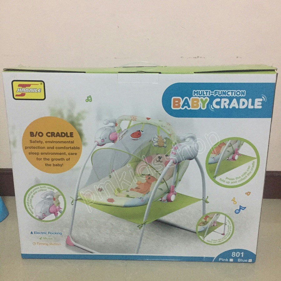 เปลไกวไฟฟ้า เปลไกวอัตโนมัติ พกพาได้ รุ่น baby cradle