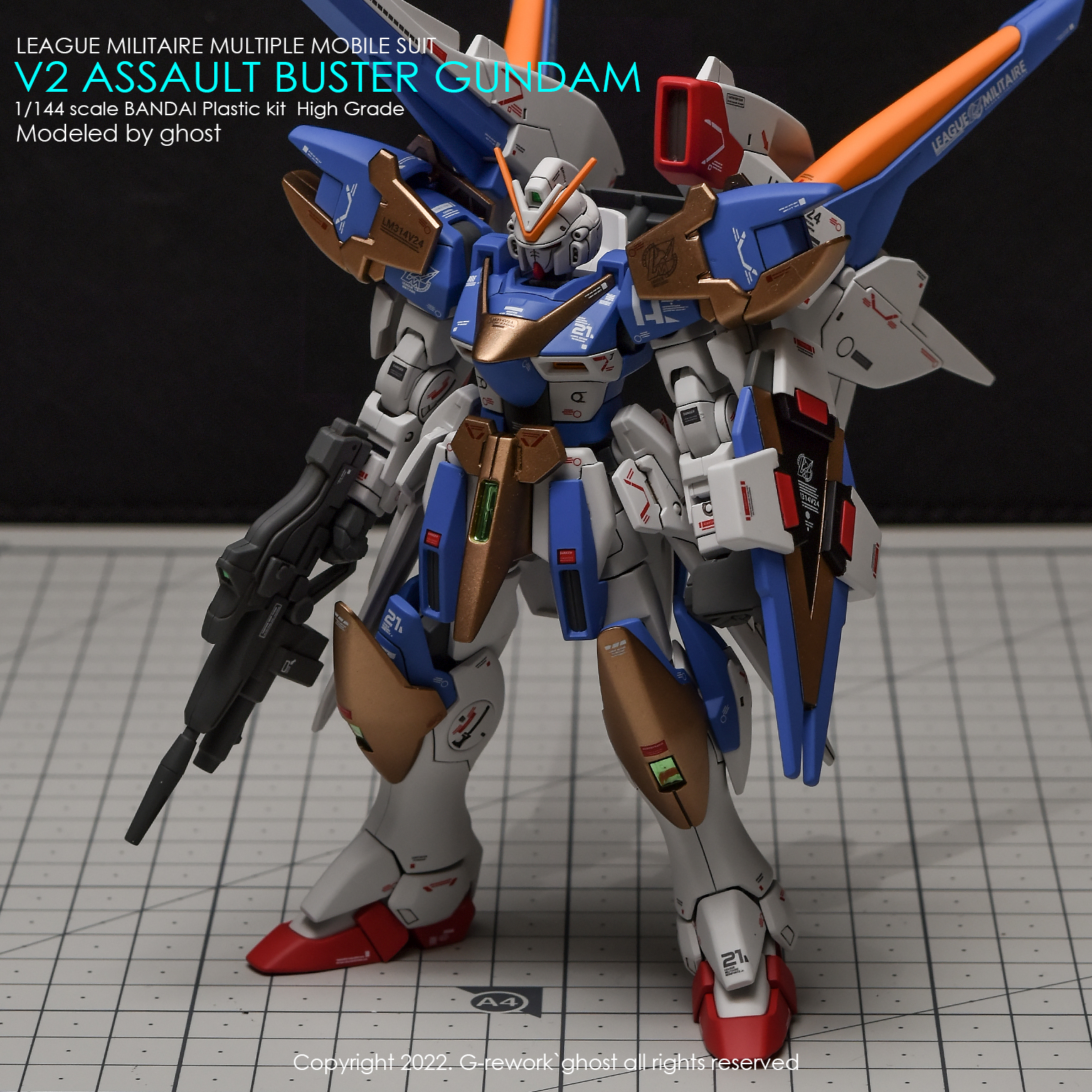 G-REWORK CUSTOM DECAL HG 1/144 V2 GUNDAM ASSAULT BUSTER