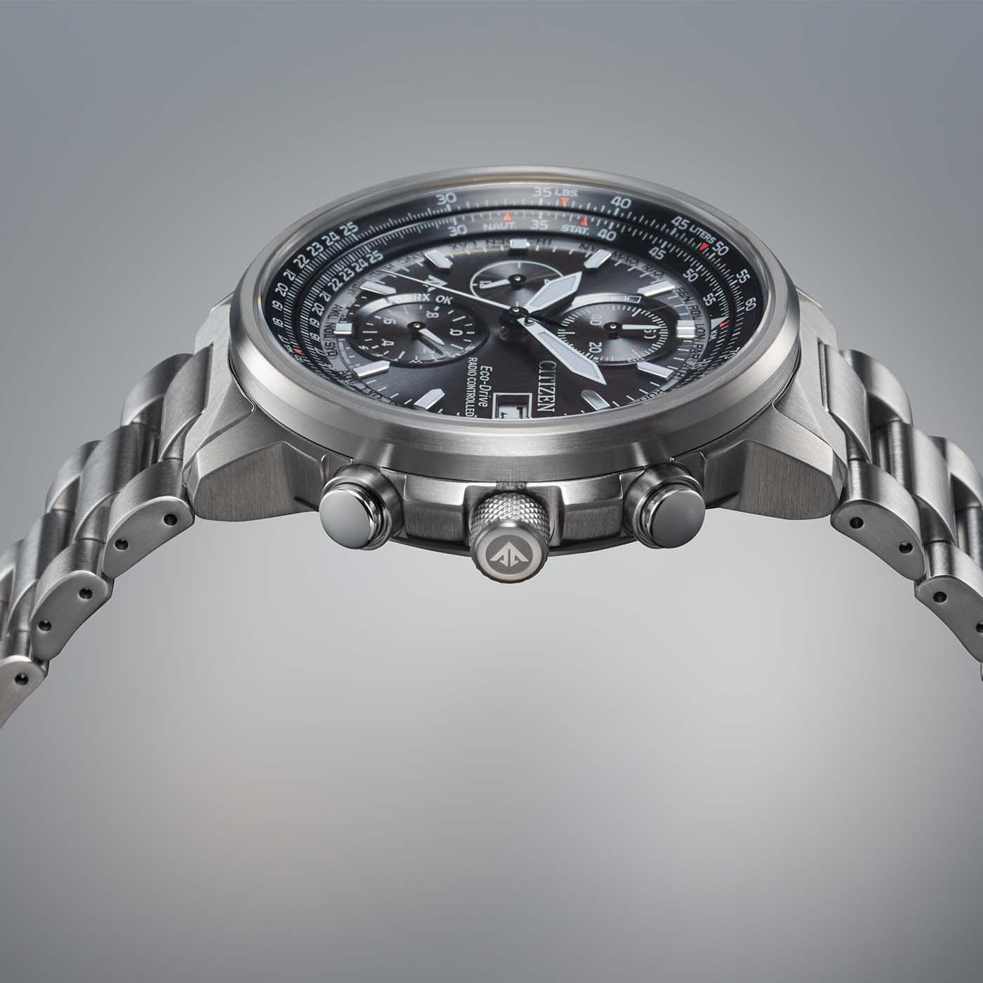 Citizen AT8300-58E นาฬิกาผู้ชาย Promaster Sky Navihawk A-T Radio-Controlled Eco-Drive Men's Watch