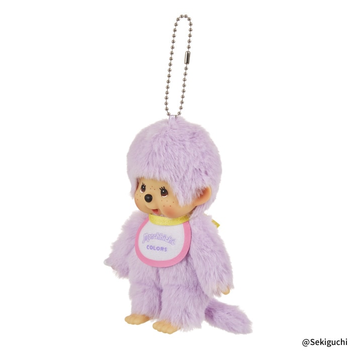 [PRE-ORDER] พวงกุญแจ ตุ๊กตา ม่อนชิชิ สีม่วง Monchhichi COLORS Keychain Purple Size SS นำเข้าจากญี่ปุ่น モンチッチCOLORS キーチェーン パープル