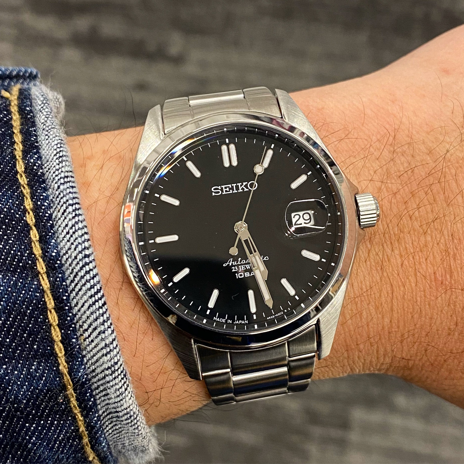 Seiko SZSB015 นาฬิกาผู้ชาย Automatic Mechanical Made in Japan Men's Watch