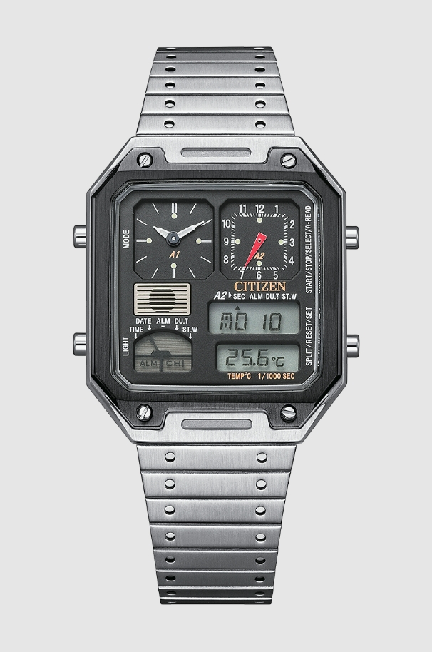 Citizen JG2126-69E นาฬิกาผู้ชาย Record Label Thermosensor Digi-Ana Men's Watch