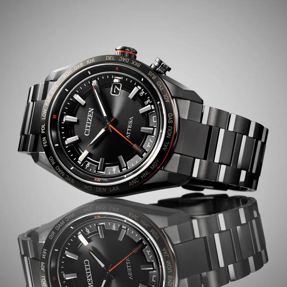 Citizen CB0286-61E นาฬิกาผู้ชาย Attesa Radio Controlled Titanium Eco-Drive Men's Watch