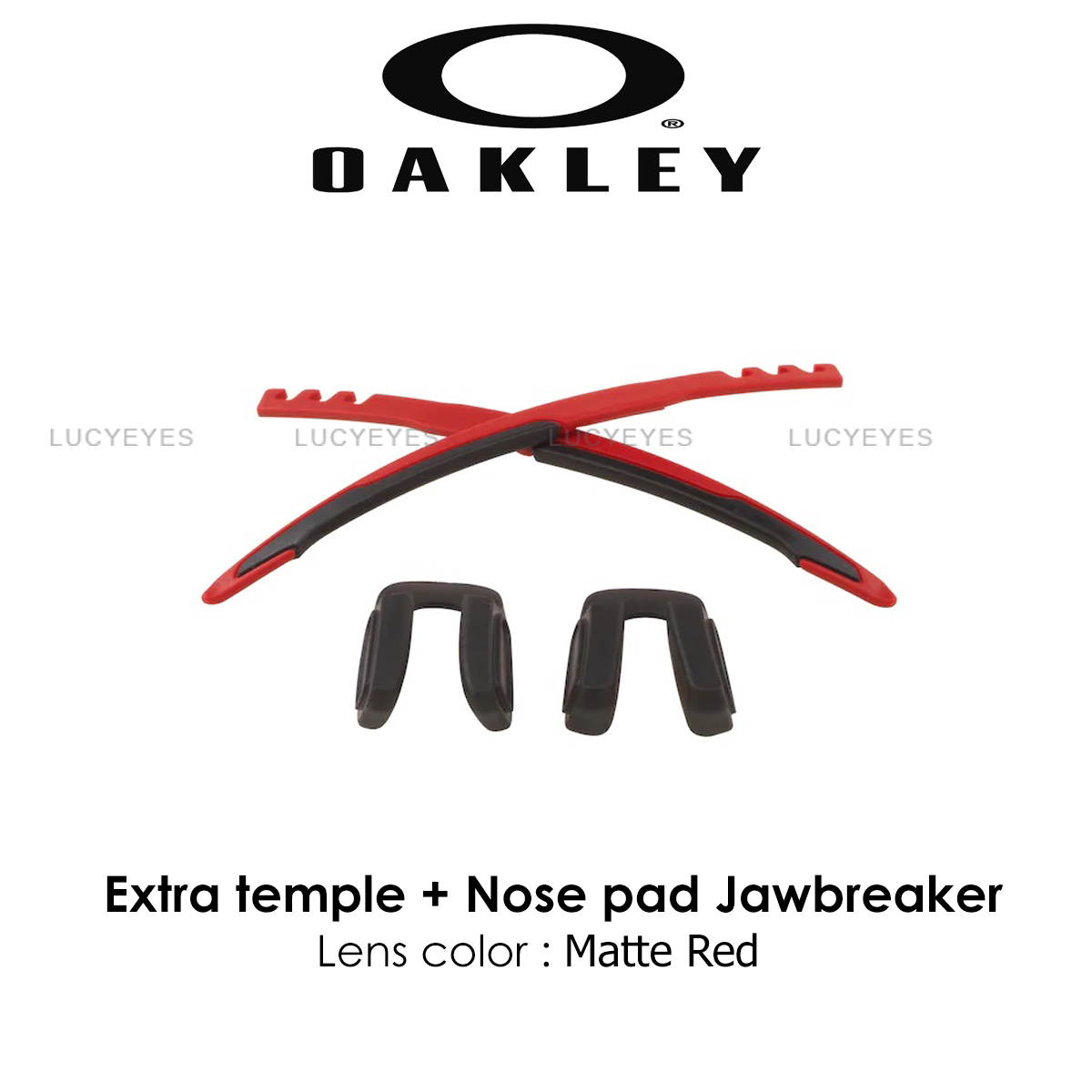 ชุดขาแว่น + แป้นจมูก OAKLEY OO9290, Jawbreaker สีแดง