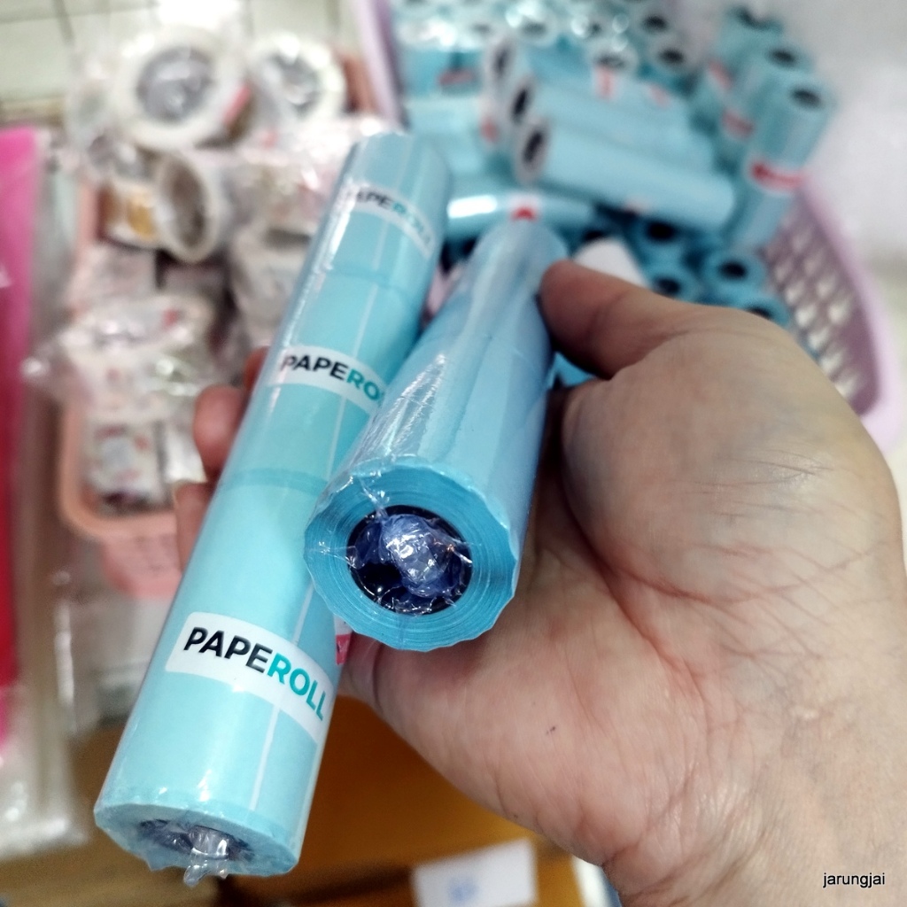 สติ๊กเกอร์พิมพ์ใบปะหน้า paperang peripage หน้ากว้าง 57 mm เว้นขอบ แพ็ค 3 ชิ้น สติ๊กเกอร์ศรีสะเกษ