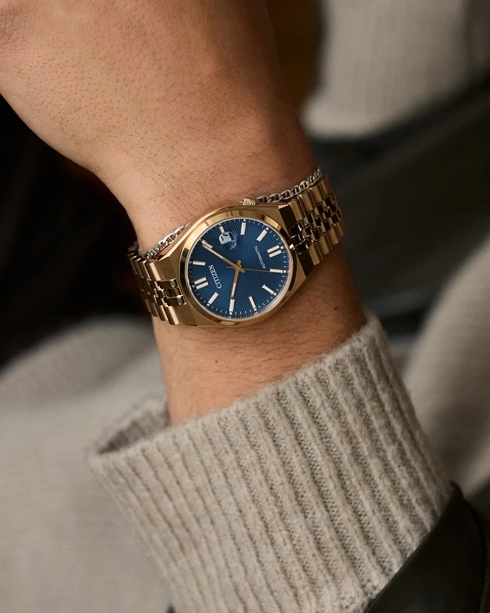 Citizen NK0023-57L นาฬิกาผู้ชาย TSUYOSA 60 Automatic Men's Watch