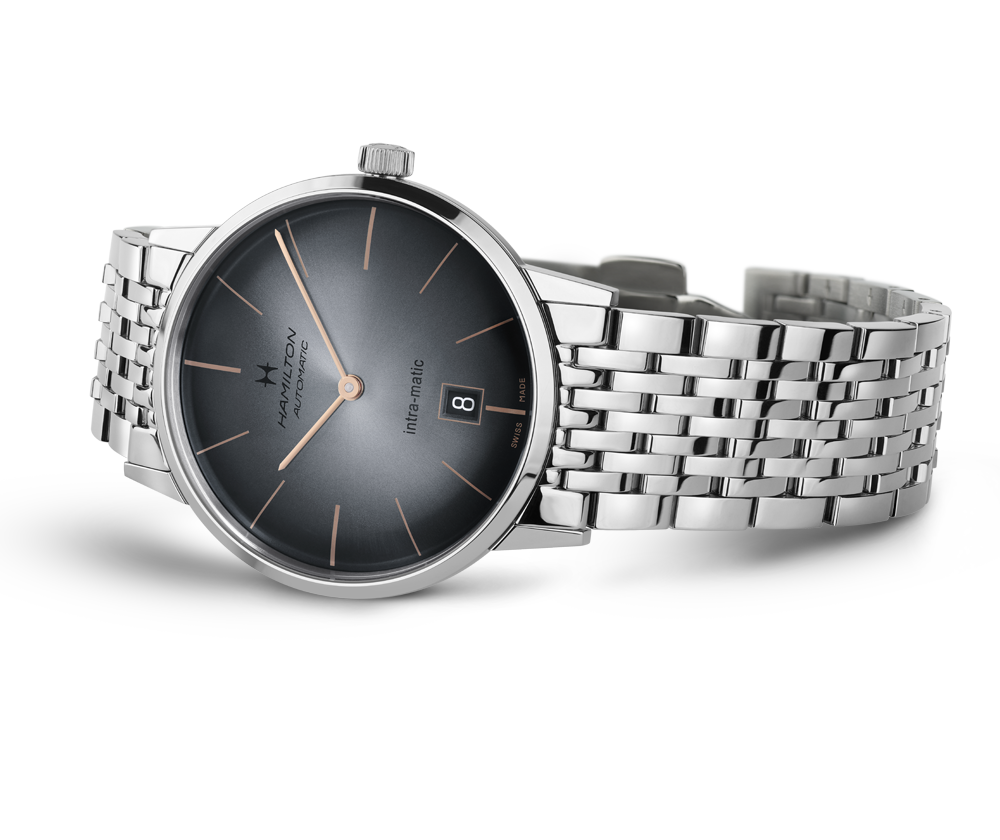 Hamilton H38755181 นาฬิกาผู้ชาย American Classic Intra-Matic Automatic Men's Watch