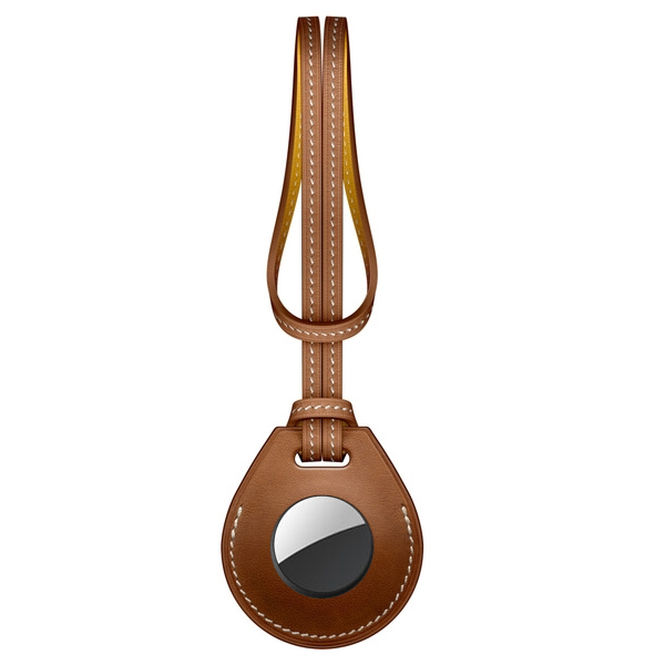 ที่ห้อยกระเป๋า AirTag ดีไซน์แบบหนัง Hermes