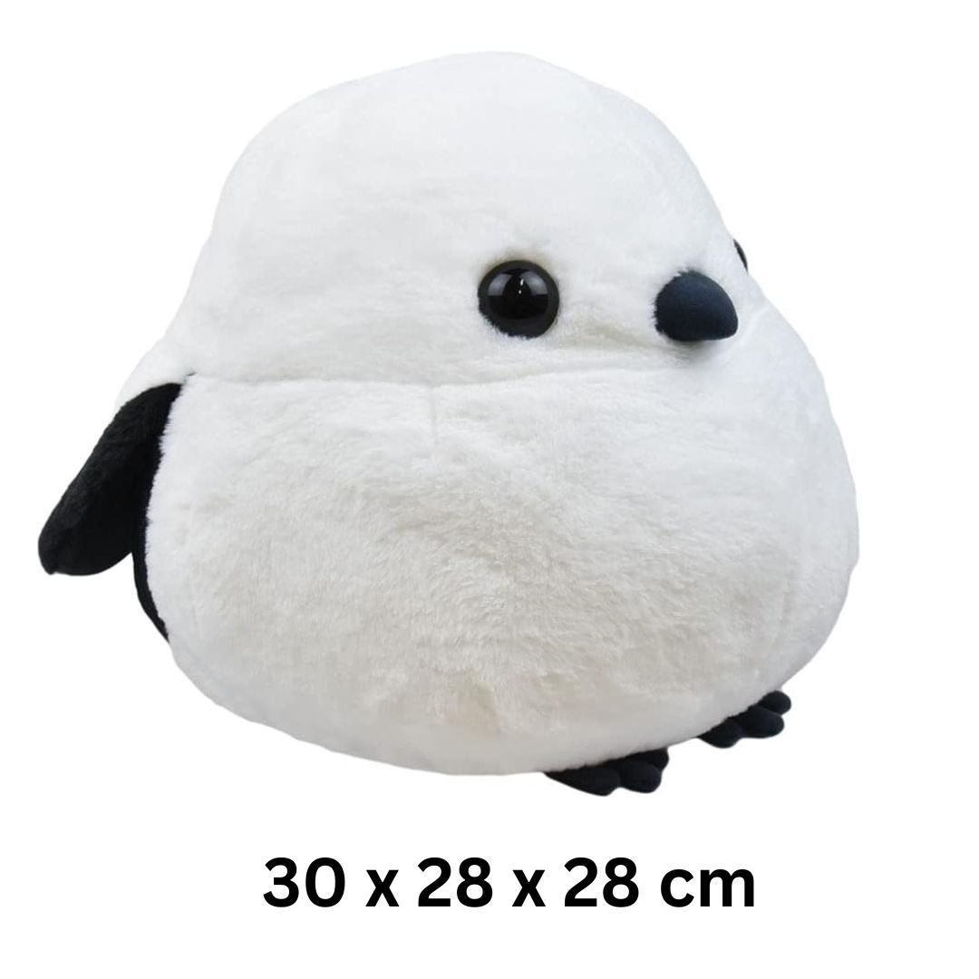 [PRE-ORDER] ตุ๊กตา ชิมะจัง นกชิมะเอะนากะ นกฮอกไกโด ตุ๊กตาตัวใหญ่ Fuku-Fuku Shimaenaga Shima-chan Size 28 cm นำเข้าจากญี่ปุ่น ふくふくシマエナガ BIGぬいぐるみ シマちゃん 高さ約 702398