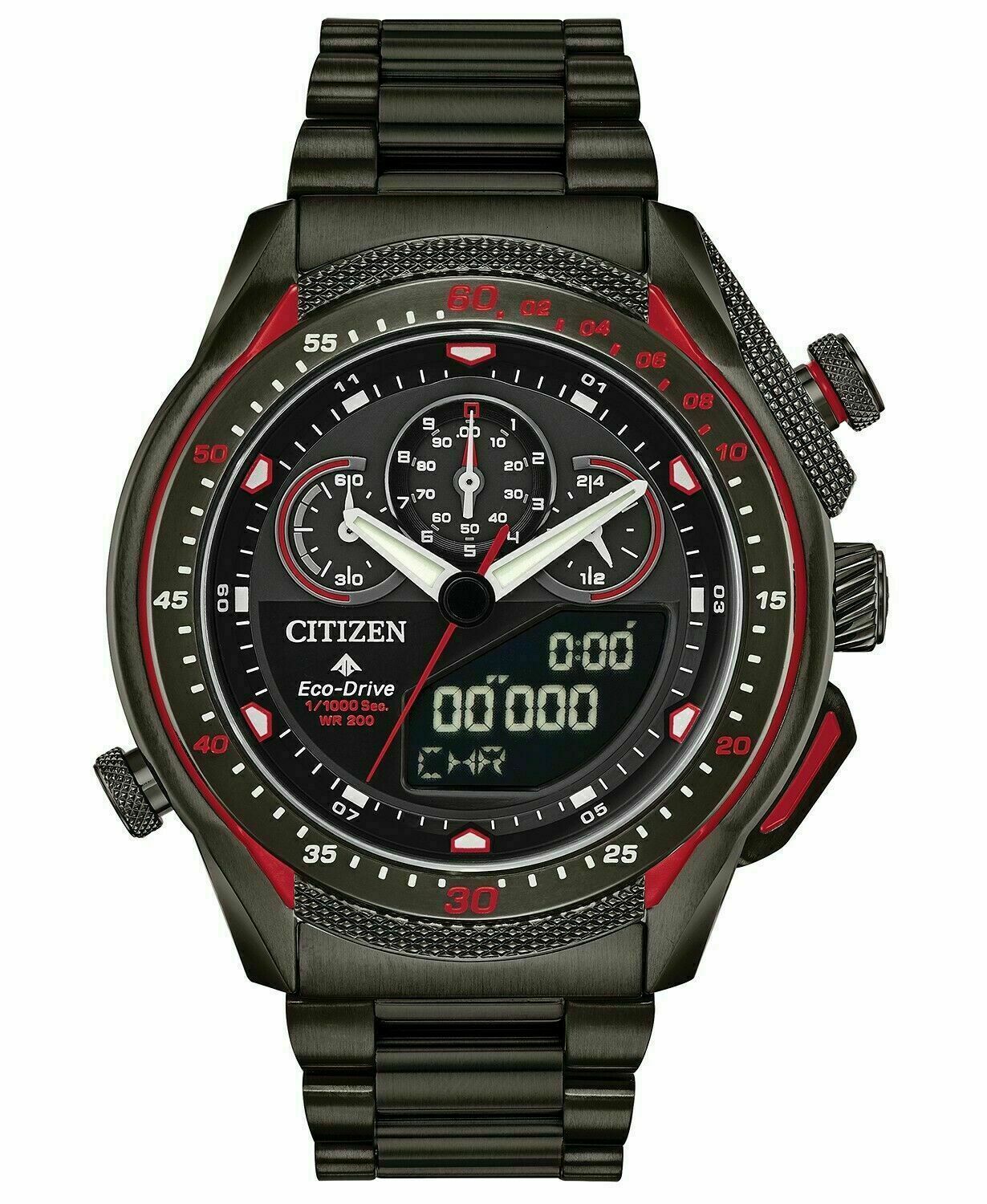 Citizen JW0137-51E นาฬิกาผู้ชาย Eco-Drive Ana-Digi Promaster SST Chronograph Men's Watch