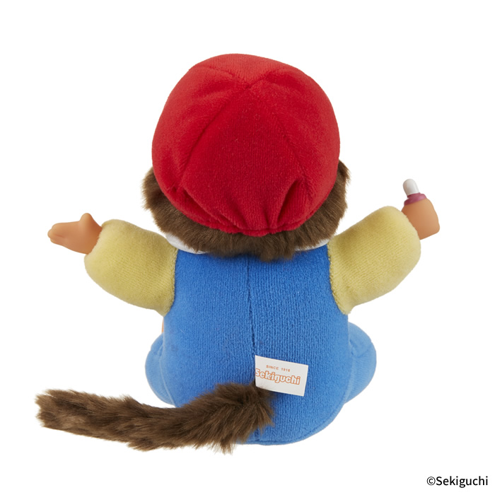 [PRE-ORDER] Monchhichi ตุ๊กตาม่อนชิชิคุง Size H16 x W17 x D12 cm นำเข้าจากญี่ปุ่น Memories Overalls Puwa Puwa 思い出 オーバーオール ぷわぷわ もんちっち