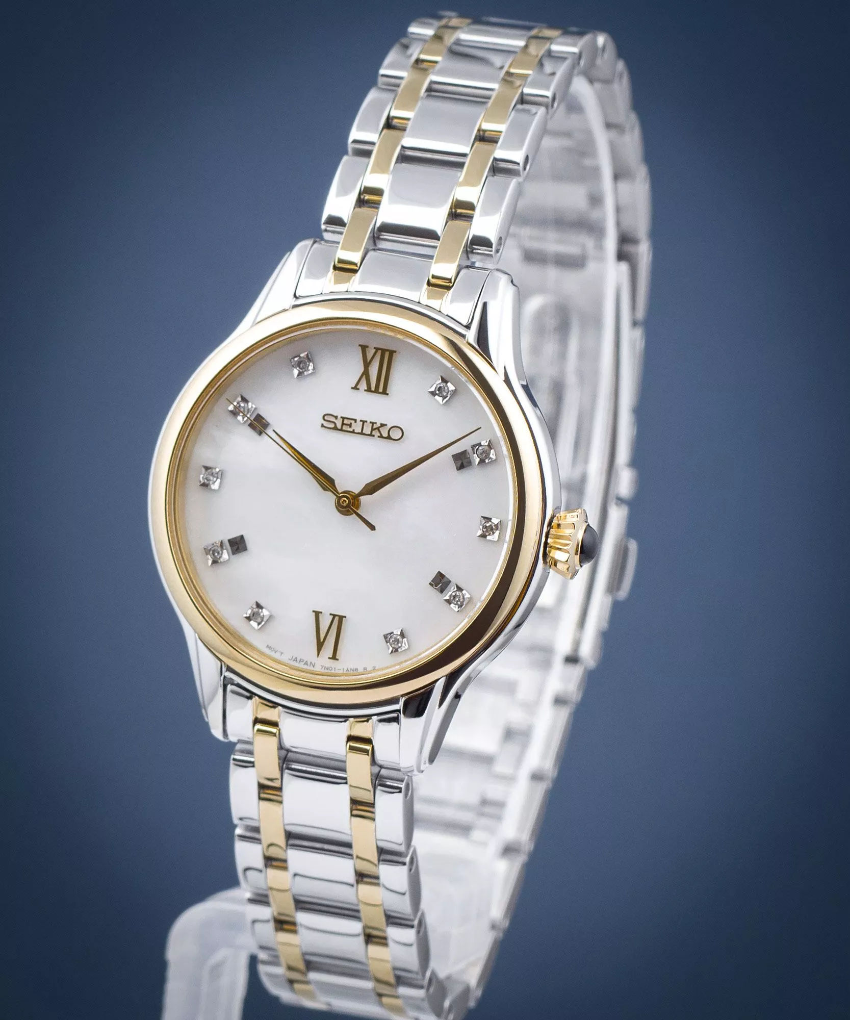 Seiko SRZ540P1 นาฬิกาผู้หญิง DIAMONDS Quartz Women's Watch