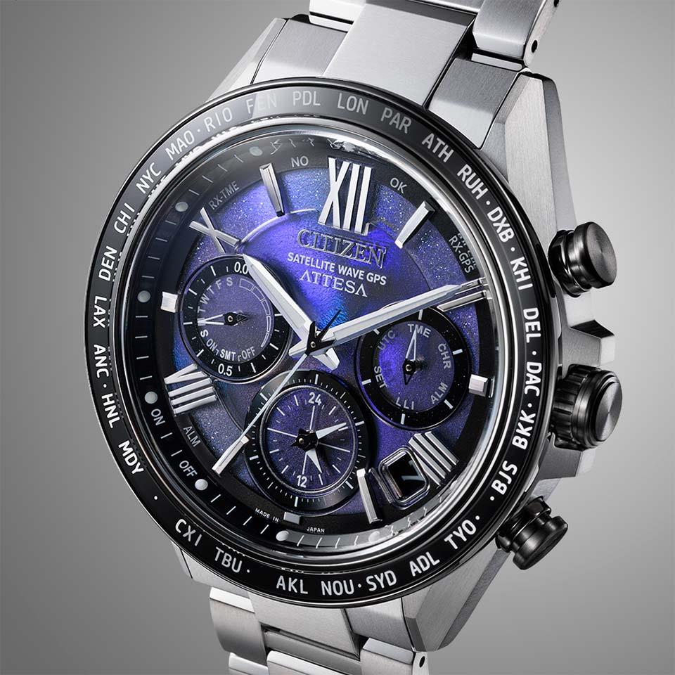 Citizen CC4075-50L นาฬิกาผู้ชาย ATTESA Satellite Wave GPS Unite with Blue Super Titanium Men's Watch