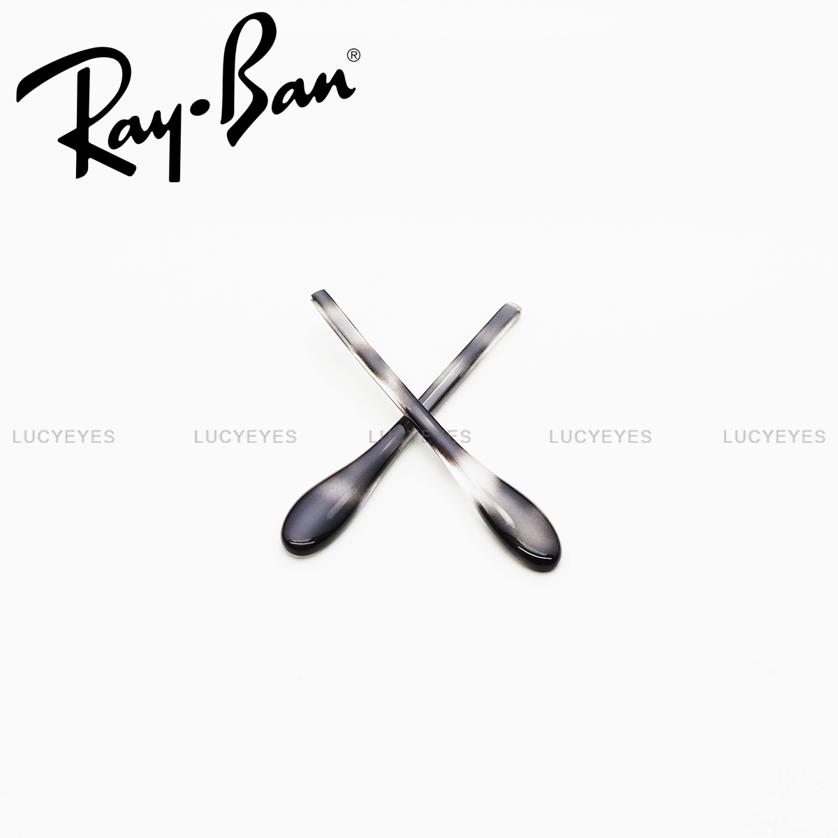 ยางหุ้มขาแว่นกันแดด RAYBAN RB3576N, BLAZE CLUBMASTER, RB3580N, BLAZE CAT EYE แท้ 100% (สีกระเทา)