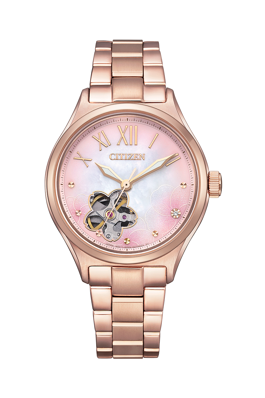 Citizen PC1017-70Y นาฬิกาผู้หญิง Luna Automatic Limited Edition Women's Watch + สายหนัง