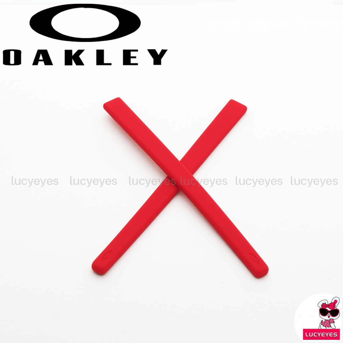 ยางขาแว่น OAKLEY OX5153, METAL PLATE TI สีแดง