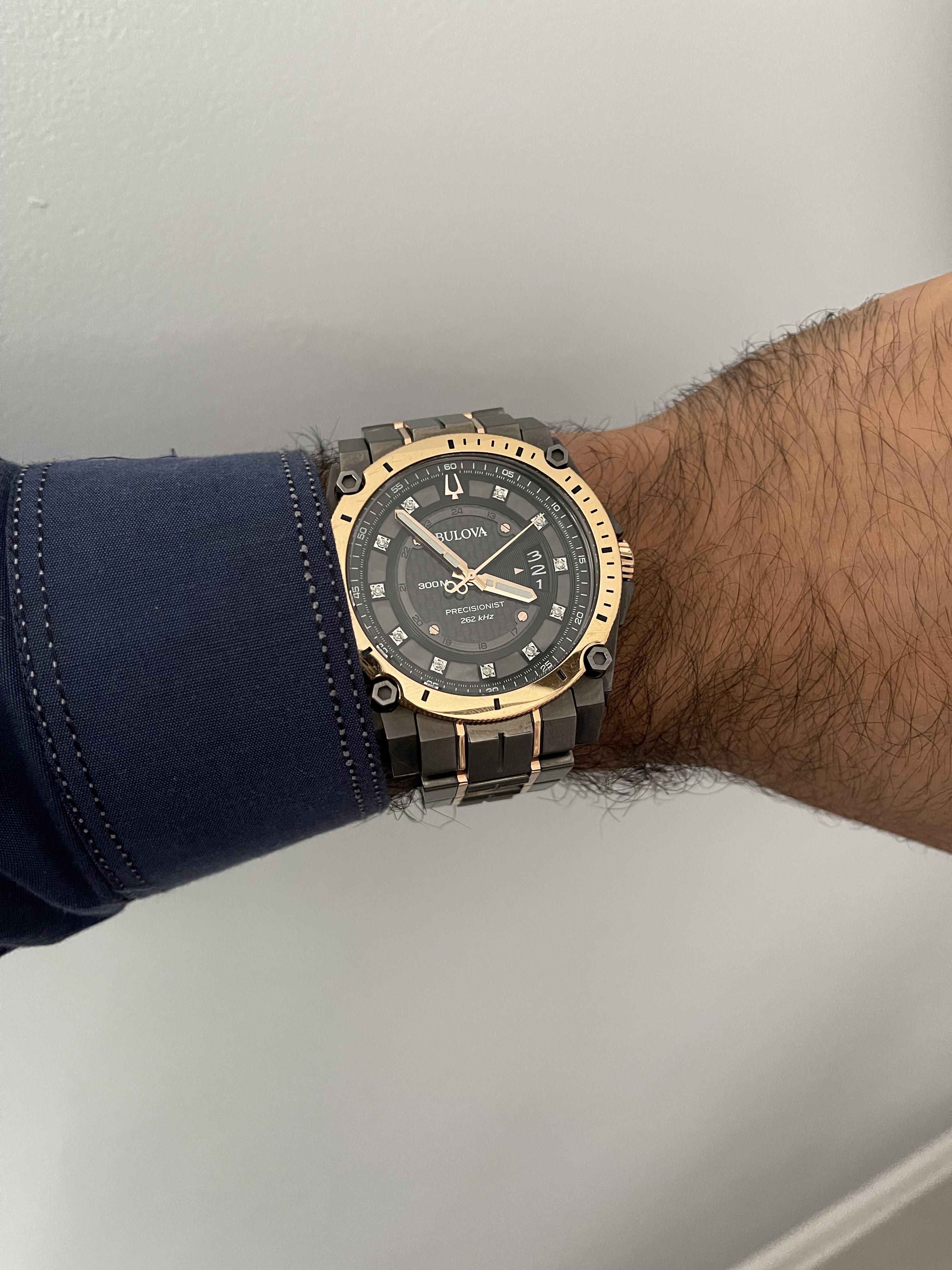 Bulova 98D149 นาฬิาผู้ชาย Precisionist Men's Watch