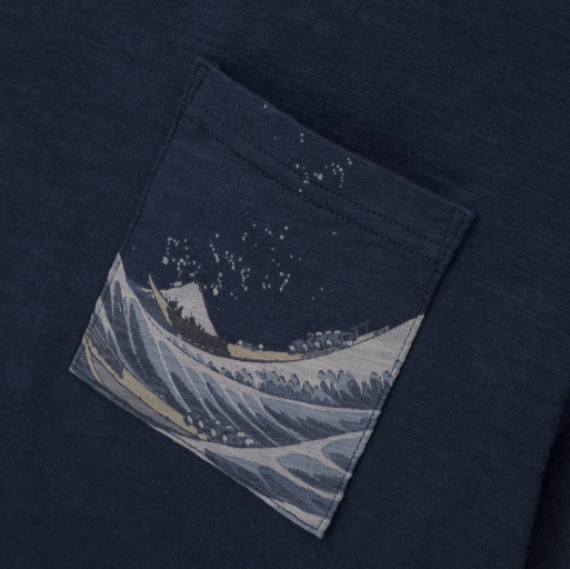 [PRE-ORDER] เสื้อยืด UNIQLO UT T-shirt Ukiyo-e (浮世絵) ลายเกลียวคลื่นยักษ์ คานากาวะ (The Great Wave off Kanagawa) ภาพคลื่นยักษ์ญี่ปุ่น - นำเข้าจากญี่ปุ่น